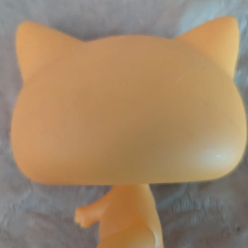 Hasbro Littlest Pet Shop Jumbo Orange Shorthair Cat LPSO Figure Purple Eyes - Picture 5 of 7